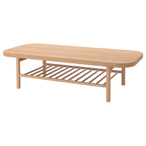 LISTERBY Coffee table, oak veneer, 140x60 cm