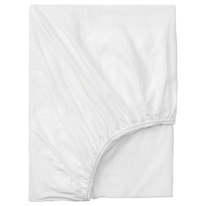 VÅRVIAL Fitted sheet for day-bed, white, 80x200 cm