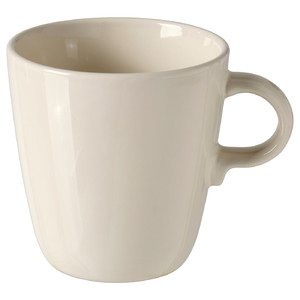 FÄRGKLAR Mug, glossy beige, 37 cl