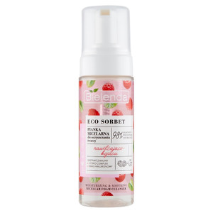 Bielenda Eco Sorbet Raspberry Moisturizing & Soothing Foam Cleanser 98% Natural Vegan 150ml