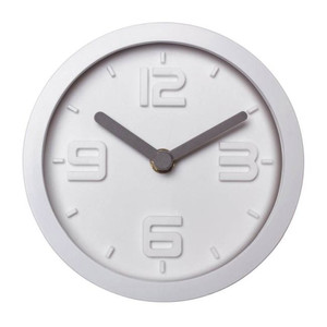 Splendid Wall Clock Scandi 15.5x15.5 cm, white