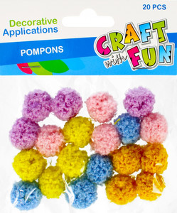 Pompoms Cashmere 20pcs, colour mix