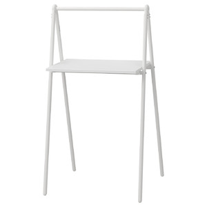 BJÖRKÅSEN Folding table, white, 110x59 cm