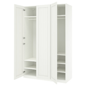 PAX / GULLABERG Wardrobe combination, white/white, 150x60x236 cm