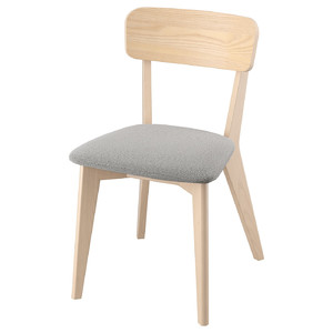 LISABO Chair, ash/Tallmyra white/black