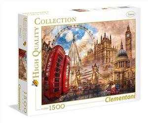 Clementoni Jigsaw Puzzle High Quality Collection Vintage London 1500pcs 10+