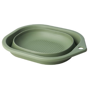 PEPPRIG Wash-tub, foldable/green, 10 l