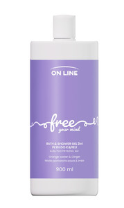 ON LINE Bath & Shower Gel Free Orange Water & Ginger Vegan 900ml