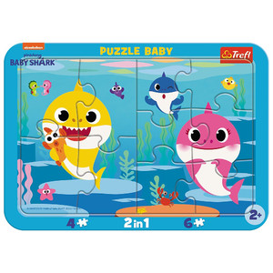 Trefl Children's Puzzle Baby Baby Shark 2in1 2+
