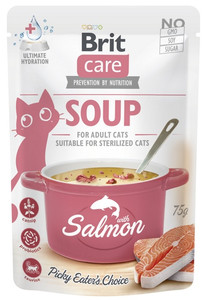 Brit Care Cat Soup Salmon Cat Wet Food 75g