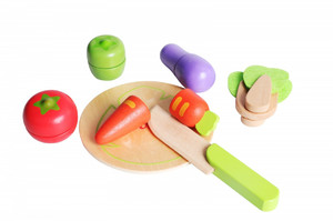iWood Wooden Food Playset Vegetables 3+