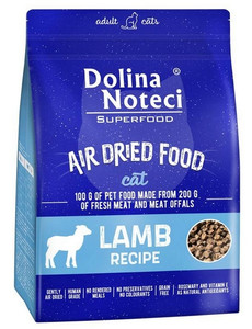 Dolina Noteci Superfood Air Dried Dry Cat Food Lamb Recipe 1kg
