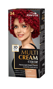 Joanna Multi Cream Color Hair Dye No. 34 Intensive Red
