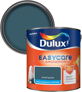 Dulux EasyCare Matt Latex Paint 2.5L, sea dark blue