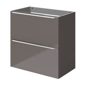 Goodhome Wall-mounted Basin Cabinet Imandra Slim 60cm, anthracite