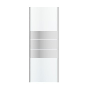 GoodHome Shower Panel Beloya 80 cm, chrome/mirror glass