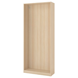 PAX Wardrobe frame, white stained oak effect, 100x35x236 cm