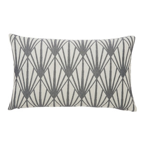 GoodHome Cushion Fremont 30 x 50 cm, grey