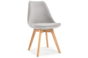 Upholstered Dining Chair Bolonia Lux, grey