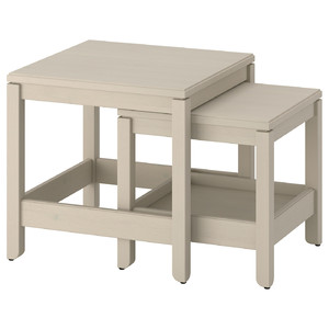 HAVSTA Nest of tables, set of 2, grey-beige