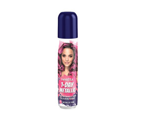 Venita 1-Day Metallic Washable Hair Colouring Spray no. M1 Metallic Pink 50ml