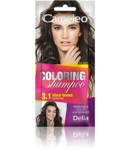 Delia Cosmetics Cameleo Colouring Shampoo 3.1 black brown