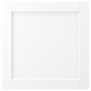 ENKÖPING Door, white wood effect, 60x60 cm