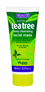 Beauty Formulas Tea Tree Deep Cleansing Clay Face Mask 100ml