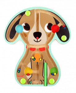 iWood Wooden Magnetic Animal Maze - Dog 2+