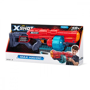 ZURU X-Shot Launcher Excel Max Havoc 48 Darts 8+