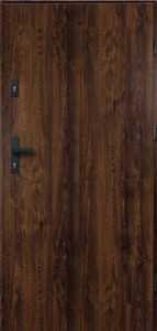 External Door Entrance Door O.K. Doors Hercules 2 RC3 80, left, walnut