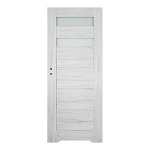 Internal Door, Undercut, Trame 80, right, silver oak