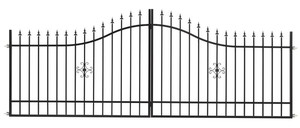 Double Swing Gate Steel 400 x 150 cm