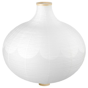 RISBYN Pendant lamp shade, onion shape, white, 57 cm