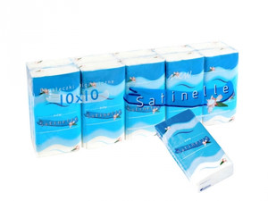 Paper Tissues Satinelle 10x 10-pack