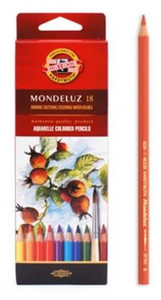 Koh-i-Noor Aquarell Coloured Pencils 18 Colours