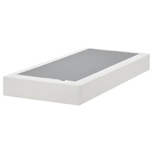 LYNGÖR Sprung mattress base, white, 90x200 cm