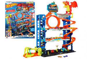 Hot Wheels City Ultimate Garage Playset With 2 Die-Cast Cars HKX48 4+