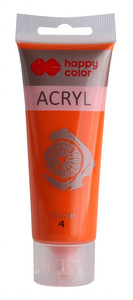 Happy Color Acrylic Paint 75ml, orange