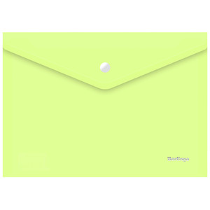 Envelope Plastic Wallet File A4 1pc, lime green