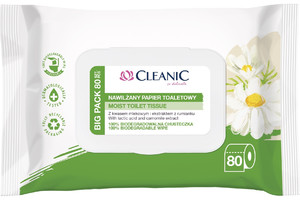 Cleanic Moist Toilet Tissue with Camomile Extract 80-pack