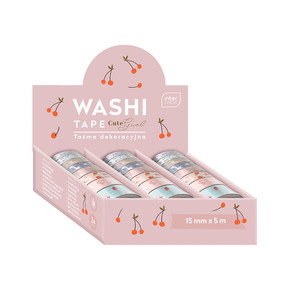 Washi Decorative Tape 15mm x 5m Cute Girl 24pcs