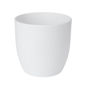 Ceramic Plant Pot GoodHome 24 cm, white