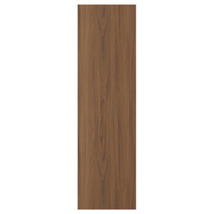 TISTORP Door, brown walnut effect, 40x140 cm