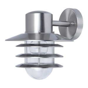 GoodHome Outdoor Wall Lamp Tanakee D E27 IP44, steel