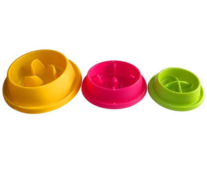 Dog Bowl Slow Food Size 2 25.5x6.5cm, 1pc, assorted colours