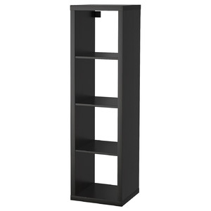 KALLAX Shelf unit, black-brown, 42x147 cm