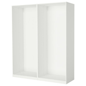 PAX 2 wardrobe frames, white, 200x58x236 cm