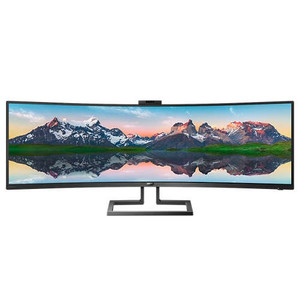 Philips 48.8" Brilliance 32:9 SuperWide Curved LCD Display 499P9H Curved VA HDMIx2 DP USBC