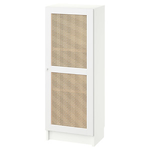 BILLY / HÖGADAL Bookcase with door, white, 40x30x106 cm